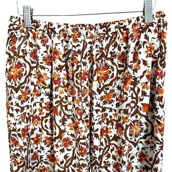 NWT Cynthia Rowley High Waist Floral Paisley Print Wide Leg Pants - Picture 2 of 10